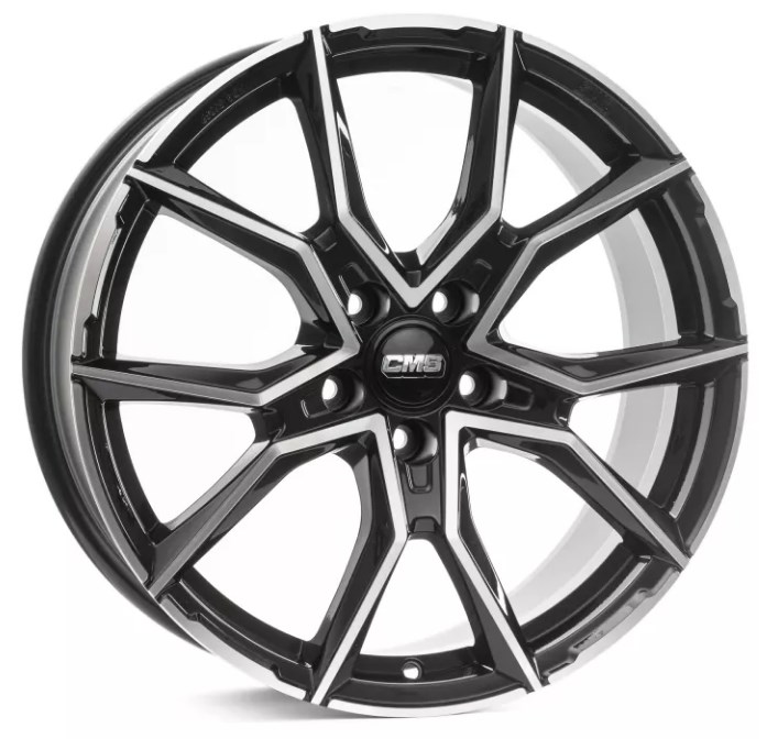 CMS WHEELS C33 ZWART GEPOLIJST 4250314134281